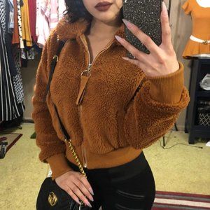 LAST ONE !! Teddy Bear O-zipper Jacket